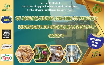 1st National Seminar Agri-food Co-products: Valorization for Sustainable Development (ACVSD 1)